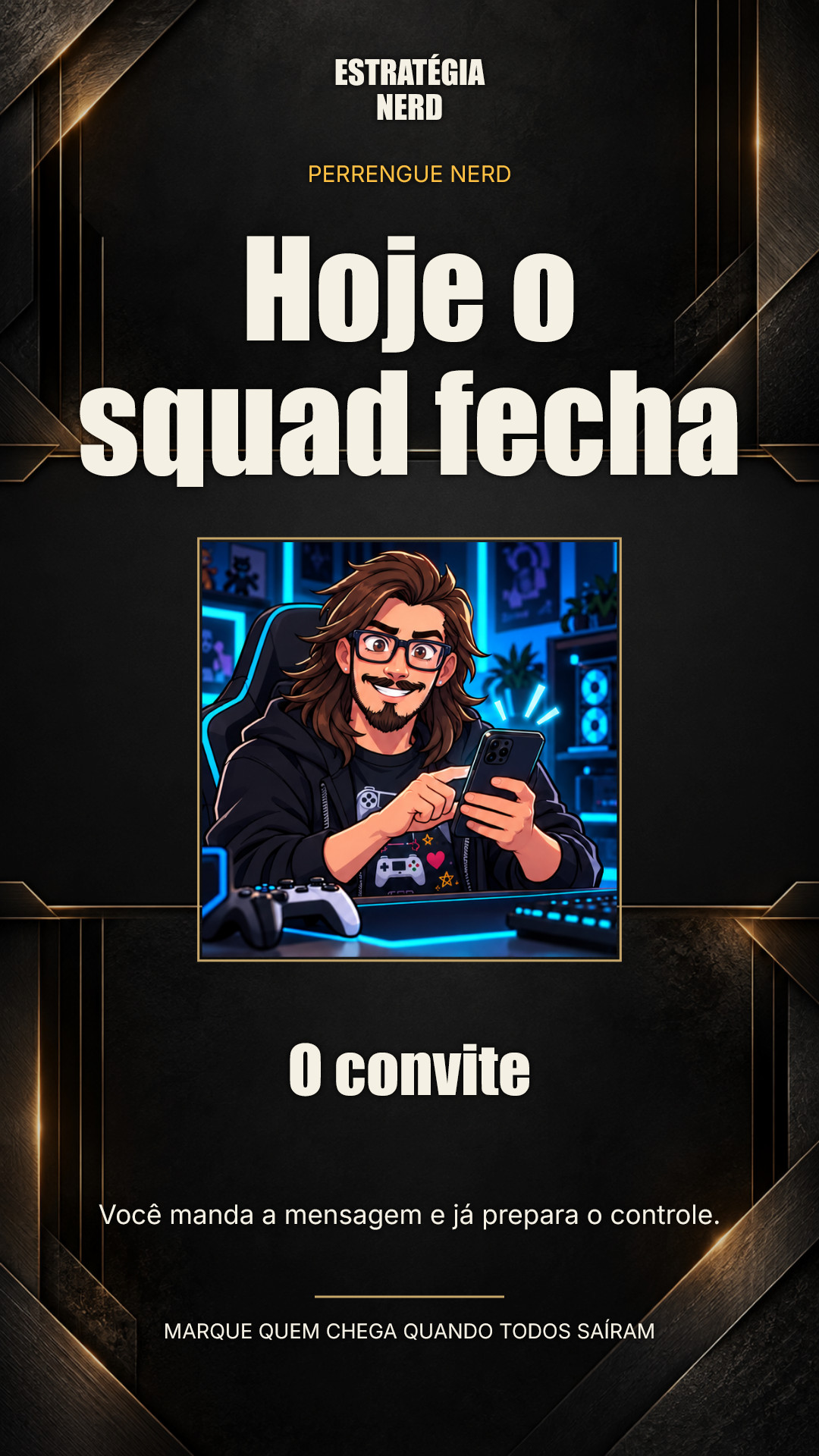 🎮 O squad tem cinco pessoas e seis horários incompatíveis.