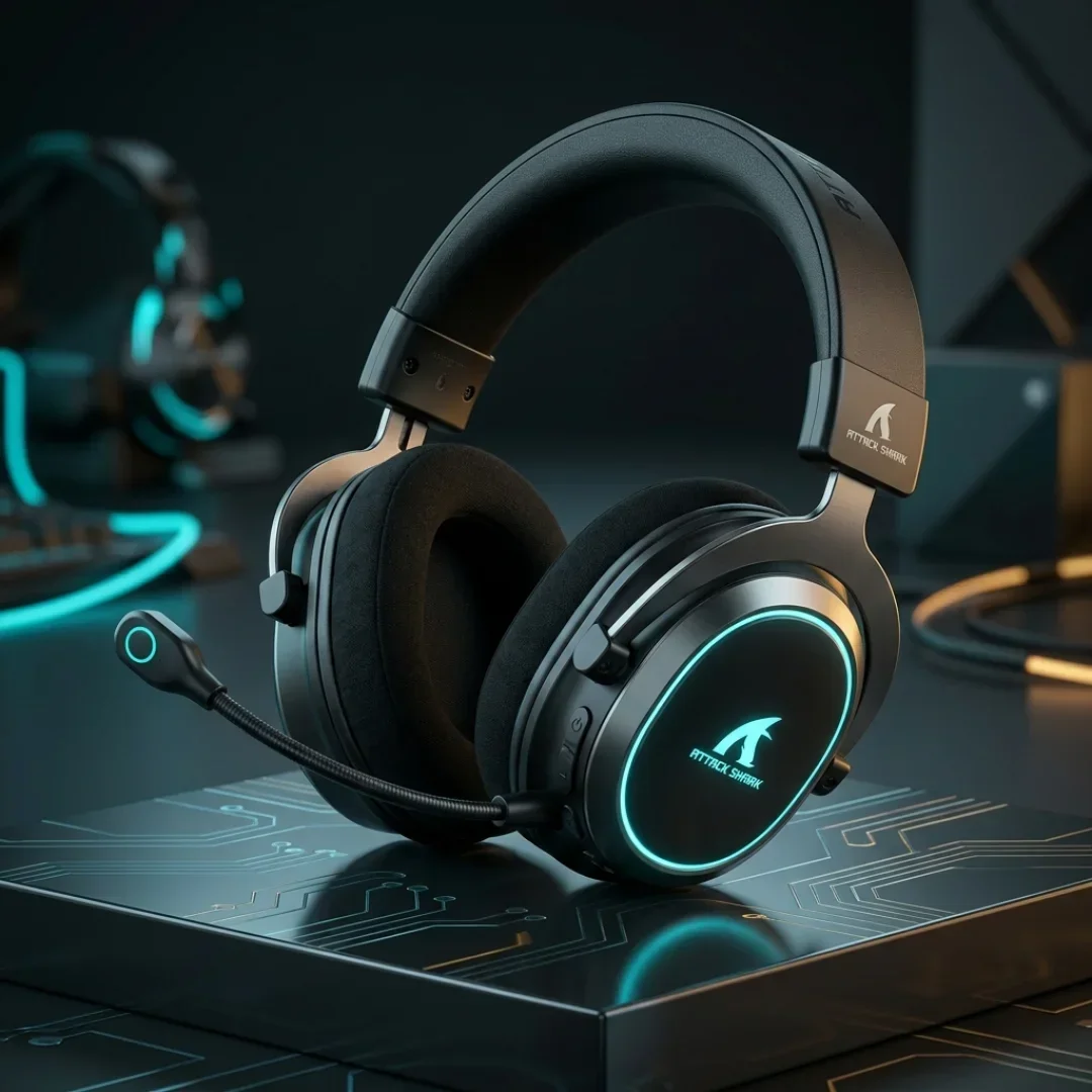 Headset Gamer ATTACK SHARK L80PRO Wireless 7.1 Ultra Leve