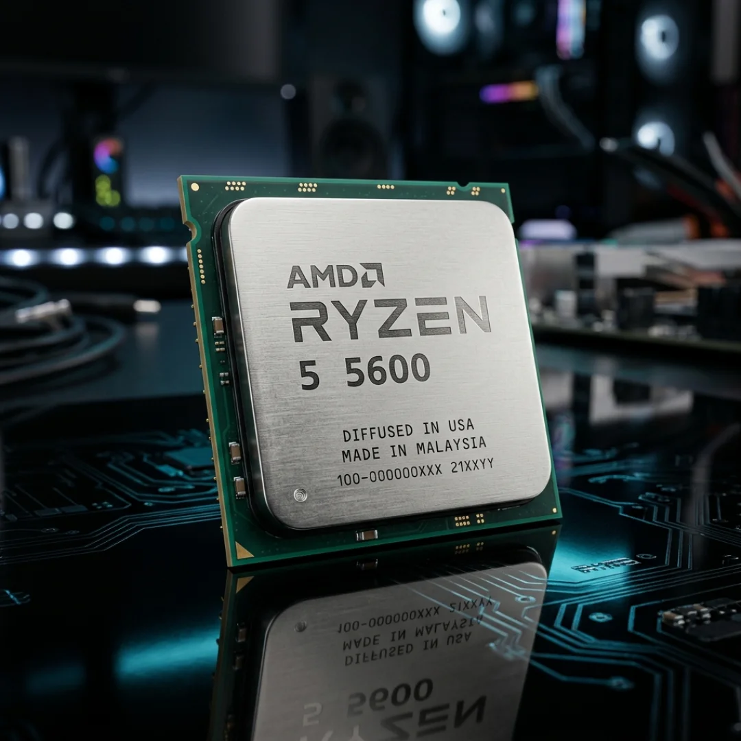 Processador AMD Ryzen 5 5600 AM4 6 Núcleos 3.5GHz (sem vídeo integrado)