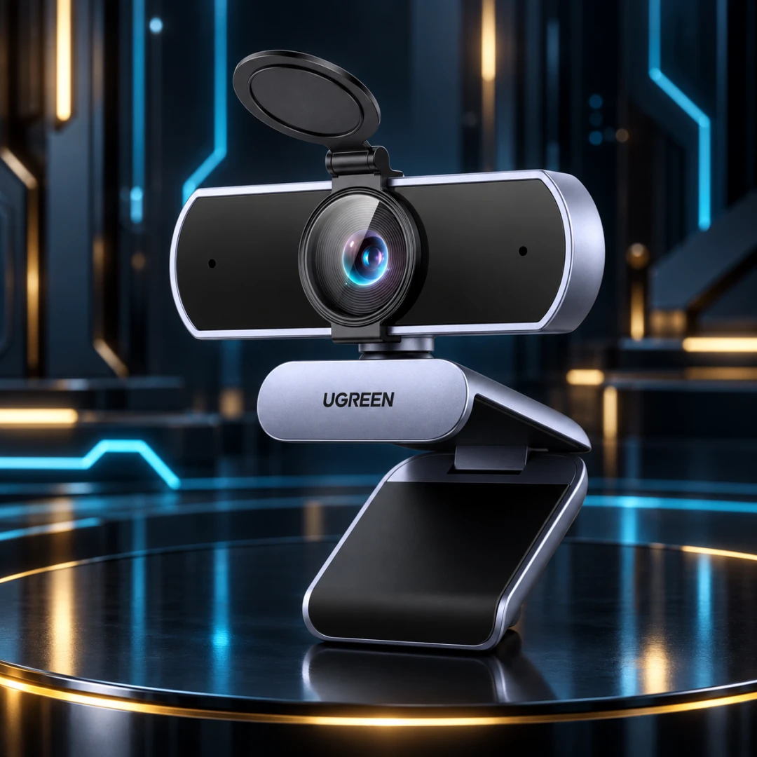 Webcam UGREEN Full HD 8MP com Autofoco