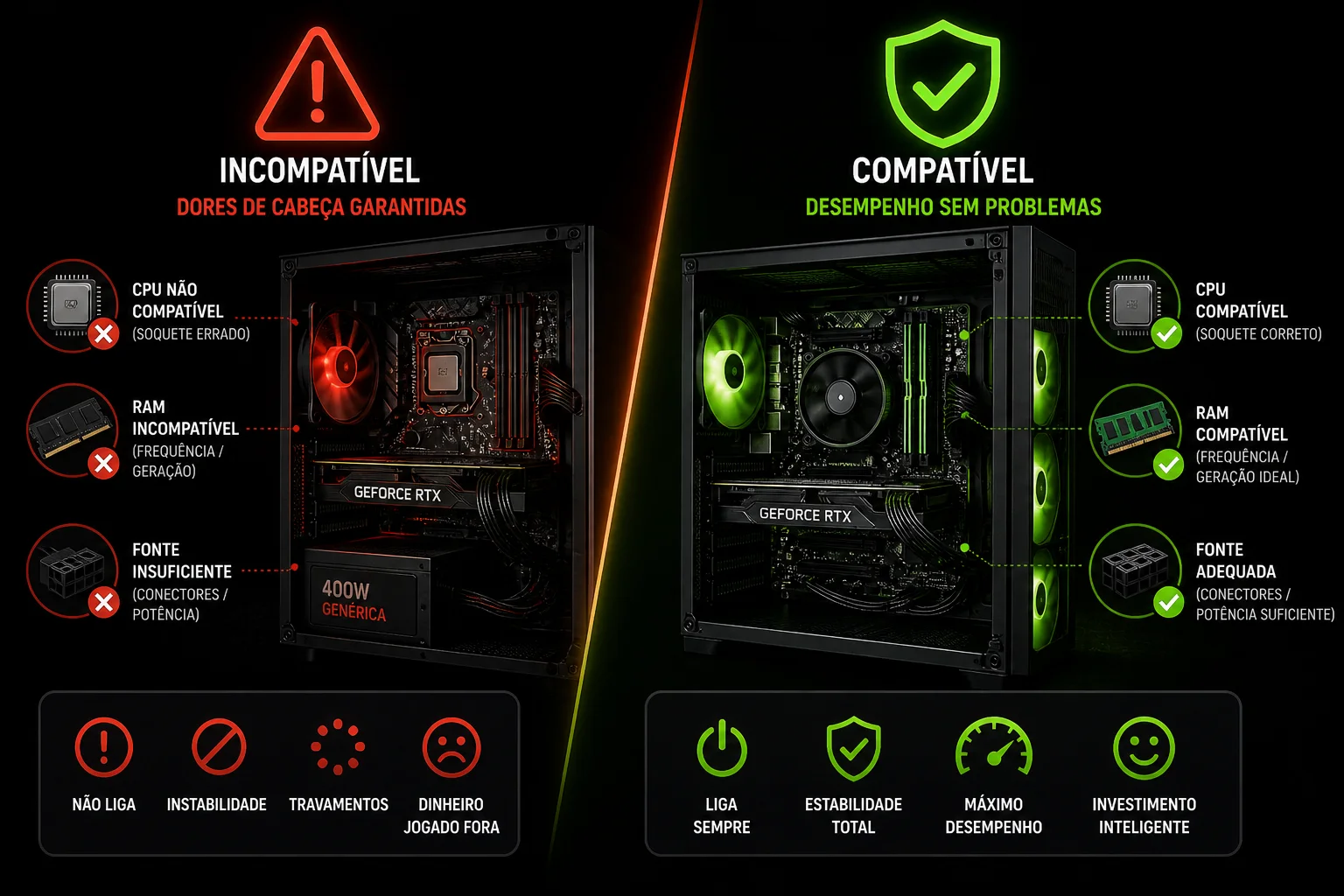 Comparação entre HD tradicional e SSD NVMe mostrando diferença de desempenho